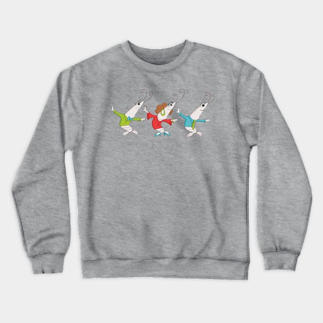 The Shrimp Dancers Crewneck Sweatshirt by Helen Munch